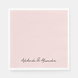 Modern Pink Blush Pappersservett