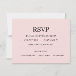 Modern Pink Blush Wedding OSA Kort