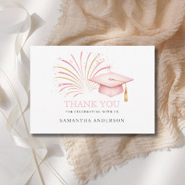 Modern Pink Gold 2026 Grad  Tack Kort