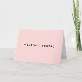 Modern Pink Hashtag Trending Design Kort