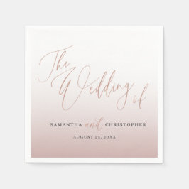 Modern Pink The Wedding Of Calligraphy Pappersservett
