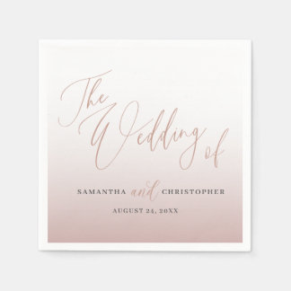 Modern Pink The Wedding Of Calligraphy Pappersservett