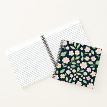 Modern Pink Wildflowers Pattern