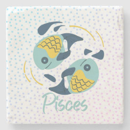 Modern Pisces Fish Zodiac Stenunderlägg