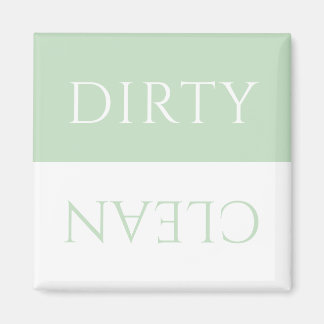 Modern Pistachio-Grönt Dirty/Clean Dishwasher Magnet