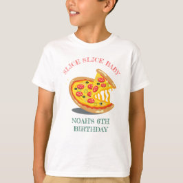 Modern Pizza-Födelsedagsfest i segmentsegmentet Ba T Shirt