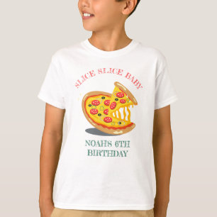 Modern Pizza-Födelsedagsfest i segmentsegmentet Ba T Shirt
