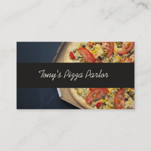Modern Pizzamottagningsrum Visitkort