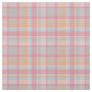 Modern plaid British tartans sött rosa-trendig Tyg