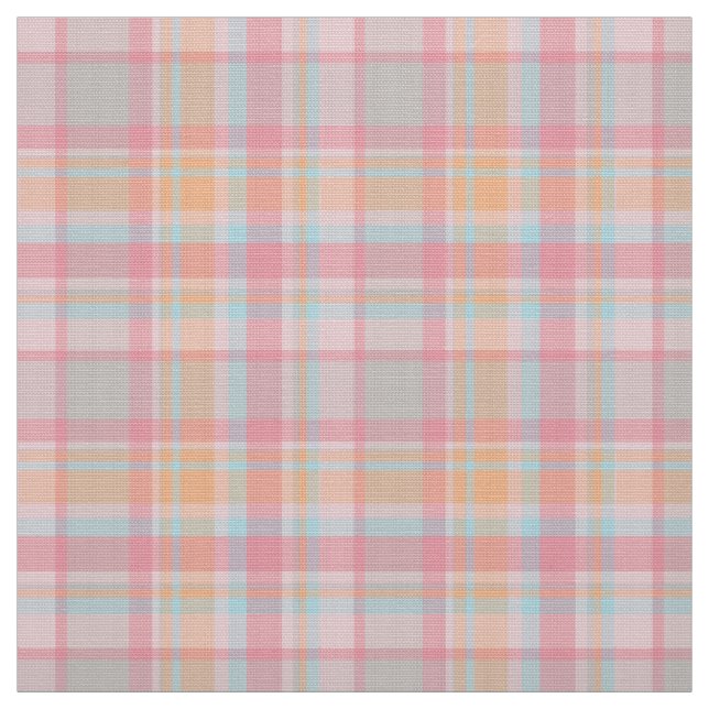 Modern plaid British tartans sött rosa-trendig Tyg (Provkarta)