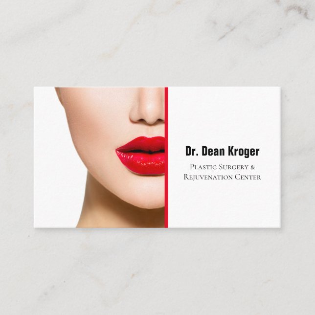 Modern Plastic Surgery & Rejuvenation Center Visitkort (Framsida)