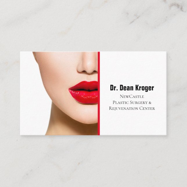 Modern Plastic Surgery & Rejuvenation Center Visitkort (Framsida)