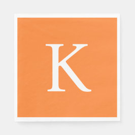 Modern, platt grafik, Daisy, Orange Pappersservett