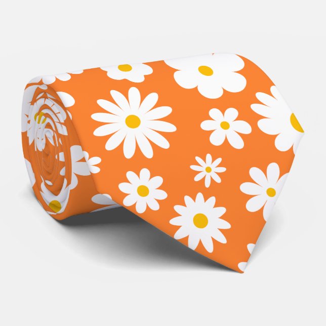 Modern, platt grafik, Daisy, Orange Slips (Rullad)