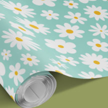 Modern platt grafik Daisy Robin's Egg any Tillfäll