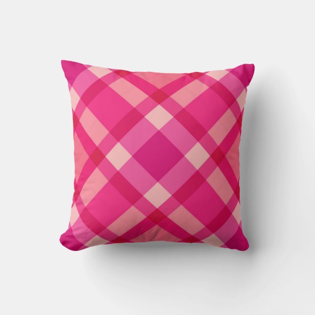 Modern play i mitten av århundradet, Fuchsia Rosa  Kudde (Framsida)