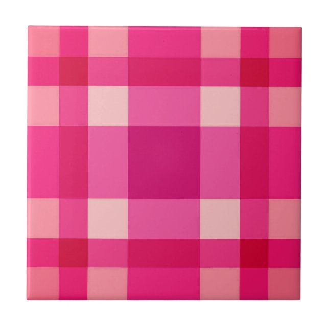 Modern Play i mitten av århundradet, Fuchsia-Rosan Kakelplatta (Framsidan)
