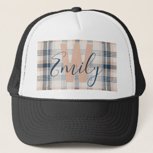 Modern Play Tartan Blue Cream Monogram Keps