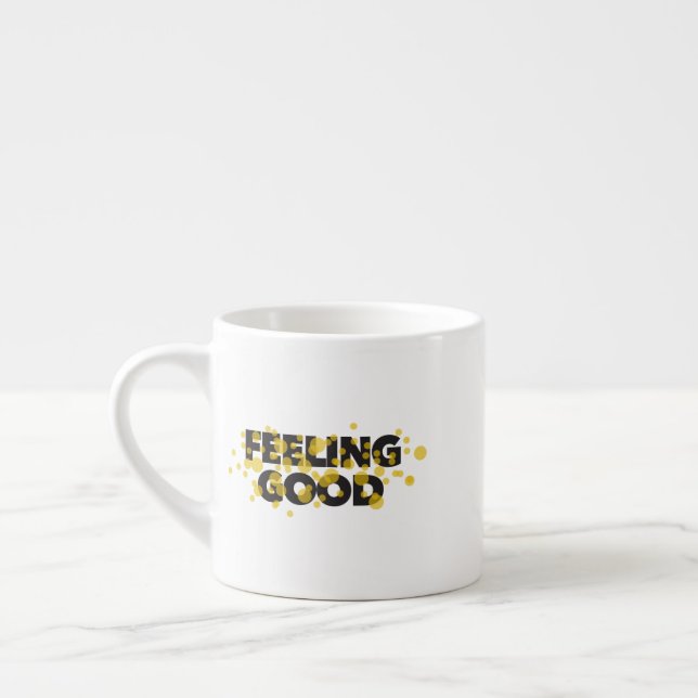 Modern, playful, cheerful design of Feeling Good Espressomugg (Vänster)
