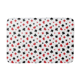 Modern Playing Card Suits Pattern Badrumsmatta