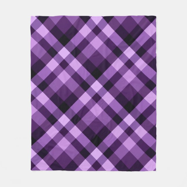 Modern Plum Lila Play Medium Fleece Blanket (Framsidan)