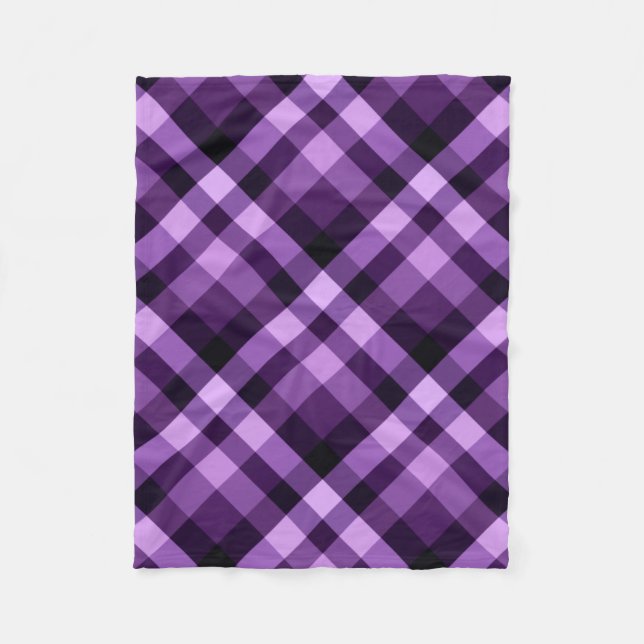 Modern Plum Lila Pput Small Fleece Blanket (Framsidan)