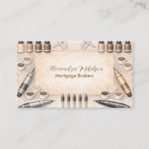 Modern PMU Beauty Professional Visitkort