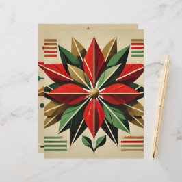Modern poinsettia-skrapbok, Papper