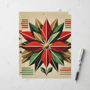 Modern poinsettia-skrapbok, Papper
