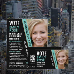 Modern politisk reklamkampanj i Trendiget Reklamblad