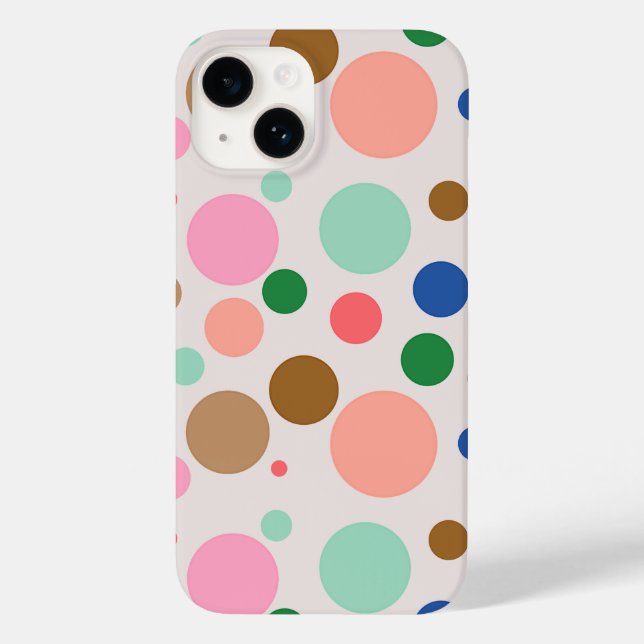Modern Polka Dot Mönster (Baksida)