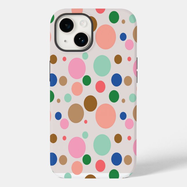 Modern Polka Dot Mönster (Baksida)