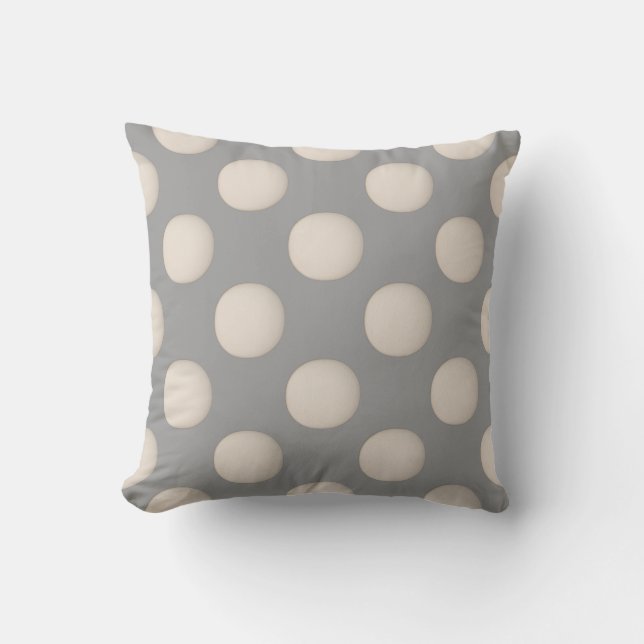 Modern Polka Dot Mönster Kudde (Framsida)