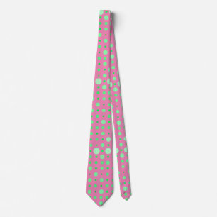 Modern polka punkt 02.Grönt. Rosa BG Slips