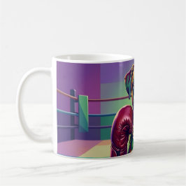 Modern Pop Art Boxer Dog Boxing Athlete Kaffemugg
