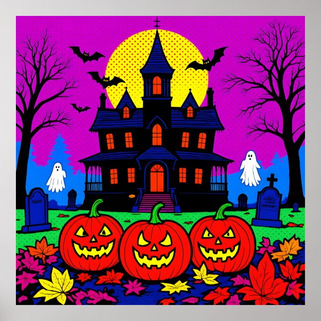 Modern Pop Art Halloween Poster (Framsidan)