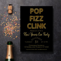 Modern Pop Fizz Clink Nyårsafton Party