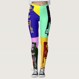 Modern popkonst leggings