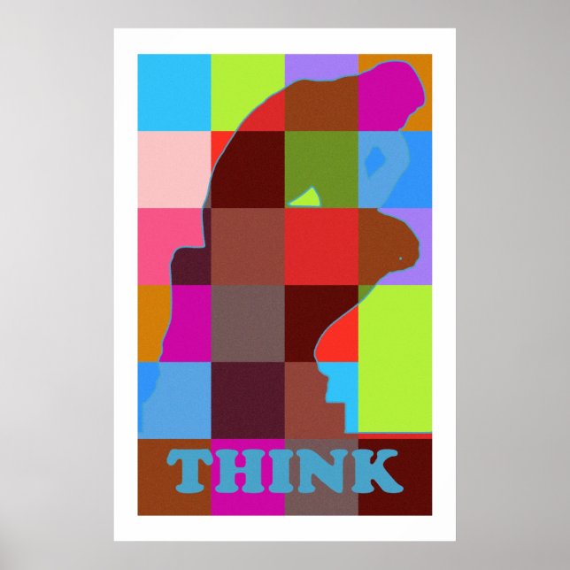 Modern popkonst-TÄNKA Poster (Framsidan)
