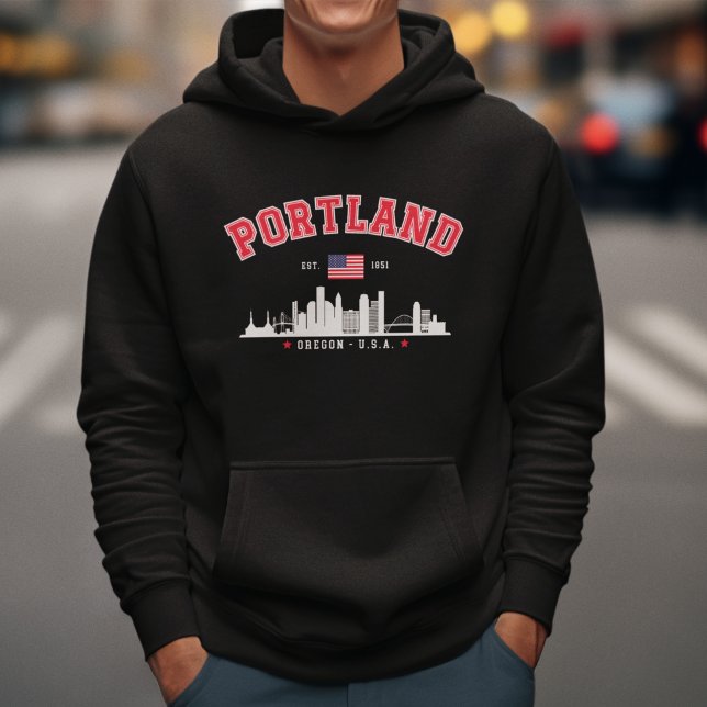 Modern Portland Cityscape Hoodie (Skapare uppladdad)