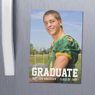 Modern Porty Studenten Announcement Magnet Card
