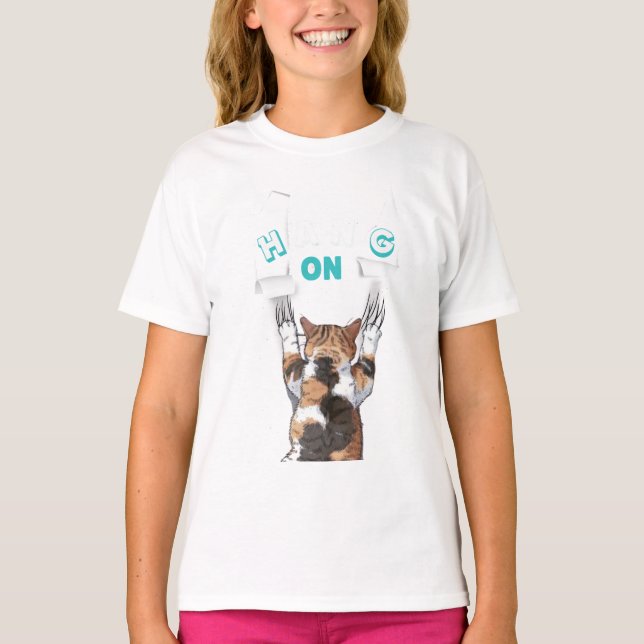 Modern positiv citattecken hänger på T-Shirt (Framsida)