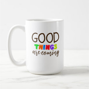 Modern Positiv Handstavad Mugg