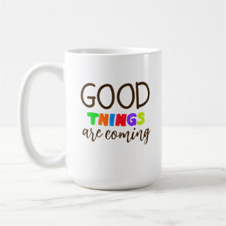 Modern Positiv Handstavad Mugg