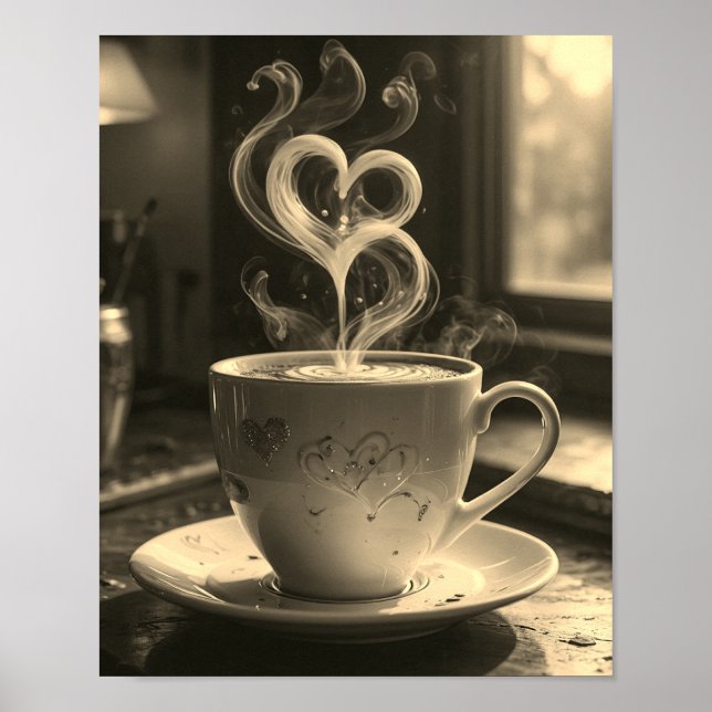 Modern poster konstkaffe (Framsidan)