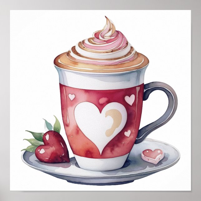 Modern poster konstkaffe (Framsidan)