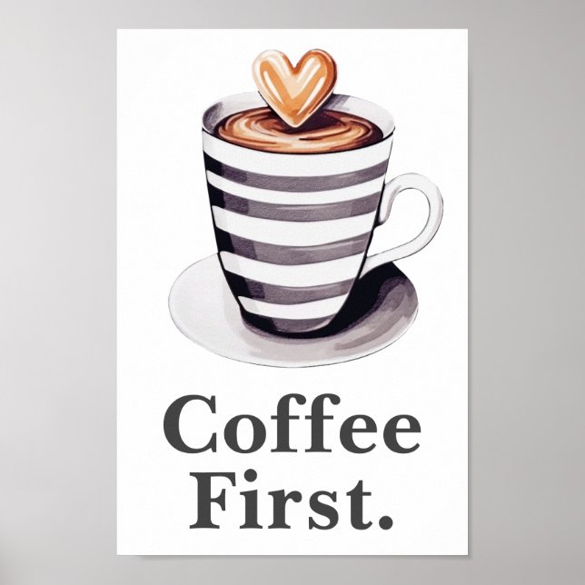 Modern poster konstkaffe (Framsidan)