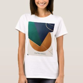 Modern poster minimalistisk med överlappande trian t shirt