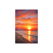 Modern Poster Nature Sunset Canvas Print Wall Art