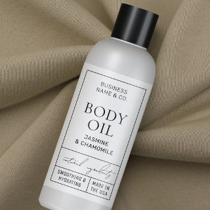 Modern pothecary 4 OZ 120 ml kosmetisk Flaska-etik Rektangulärt Klistermärke